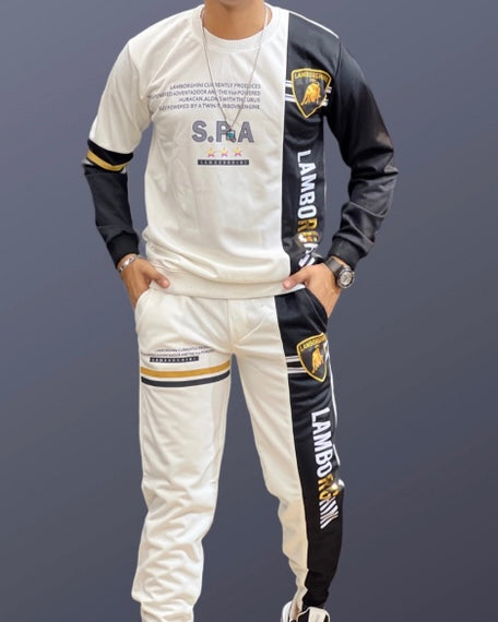 S.P.A Full Track Suit - Combo - White