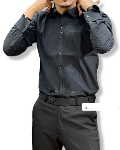 Tuxedo Shirt - Black - revolve fashion 07 