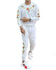 Rose Design Full Track Suit - Combo - White - revolvefashion07