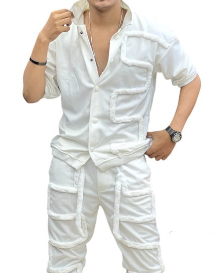MC Stan Full Track Suit - Combo - White - revolvefashion07