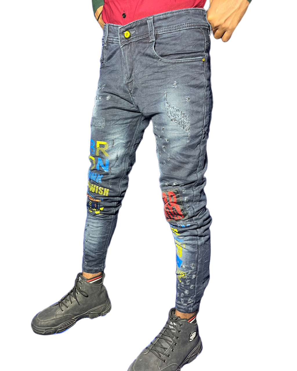 Jeans & Pants | New Trendy Denim Damage Jeans | Freeup