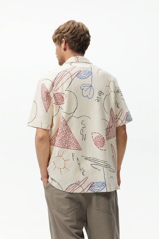 Men's Printed Cotton Half Shirts